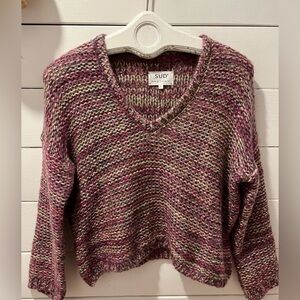 Chunky Knit V-Neck Sweater - Sud Express - Size S